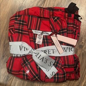 Victoria's Secret Red Tartan Pajama Set